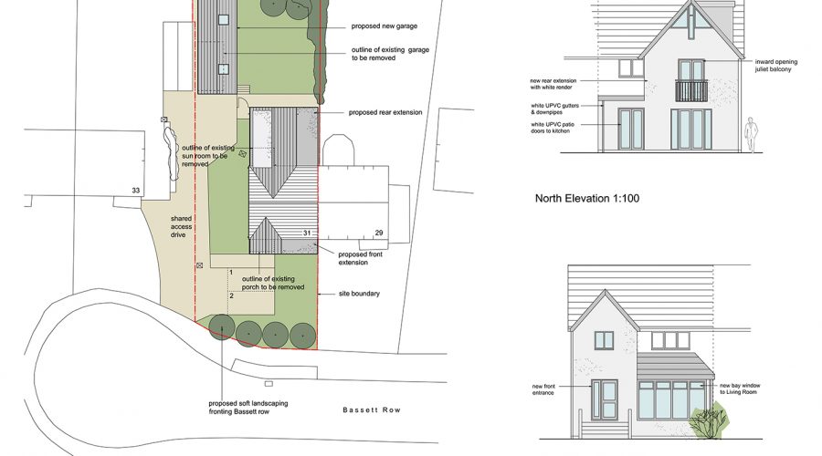 2 Storey Rear Extension & Garage, Southampton - GM Architects Projects - Architect Southampton, Hampshire